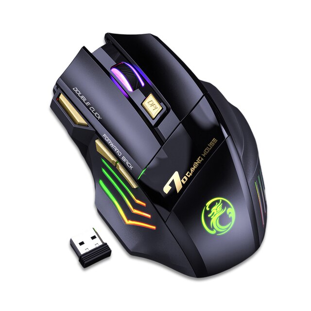 Wireless Ergonomics Metal Mouse