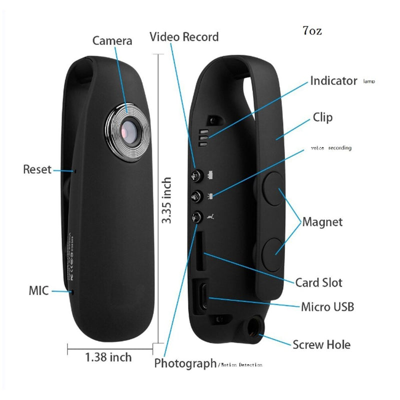 Mini Full Hd Action Body Camera